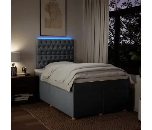 Kontinentaalvoodi Madratsiga, Helehall, 120 X 190 cm Kangas