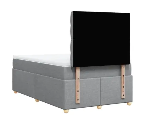 Kontinentaalvoodi Madratsiga, Helehall, 120 X 190 cm Kangas