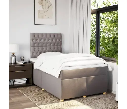 Kontinentaalvoodi Madratsiga, Pruunikashall, 120X190 cm Kangas