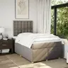 Lova Su Spyruoklėmis Ir Čiužiniu, Taupe, 120X200 cm Audinys Lova Su Spyruoklėmis Ir Čiužiniu, Taupe, 120X200 cm Audinys