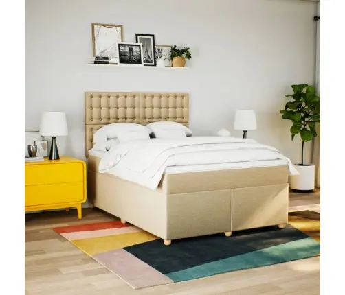 Kontinentaalvoodi Madratsiga, Kreemjas, 140X200 cm Kangas