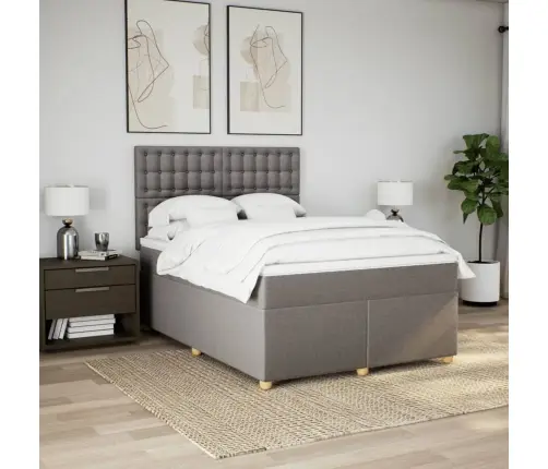 Kontinentaalvoodi Madratsiga, Pruunikashall, 160X200 cm Kangas