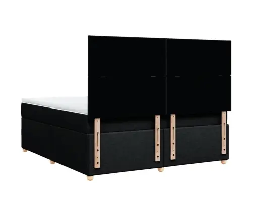 Kontinentaalvoodi Madratsiga, Must, 180X200 cm Kangas