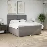Lova Su Spyruoklėmis Ir Čiužiniu, Taupe, 180X200 cm Audinys