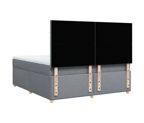 Kontinentaalvoodi Madratsiga, Helehall, 180X200 cm Kangas