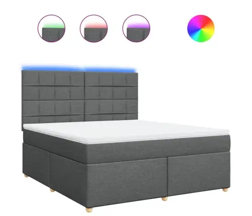 Kontinentaalvoodi Madratsiga, Tumehall, 180X200 cm Kangas