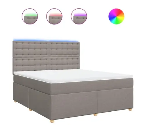 Kontinentaalvoodi Madratsiga, Pruunikashall, 180X200 cm Kangas