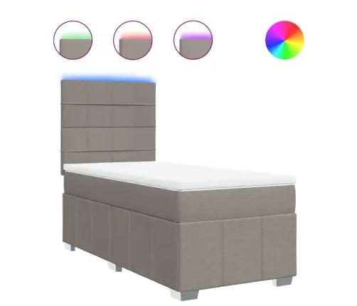 Kontinentaalvoodi Madratsiga, Pruunikashall, 80X200 cm Kangas