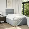 Kontinentaalvoodi Madratsiga, Helehall, 120 X 190 cm Kangas