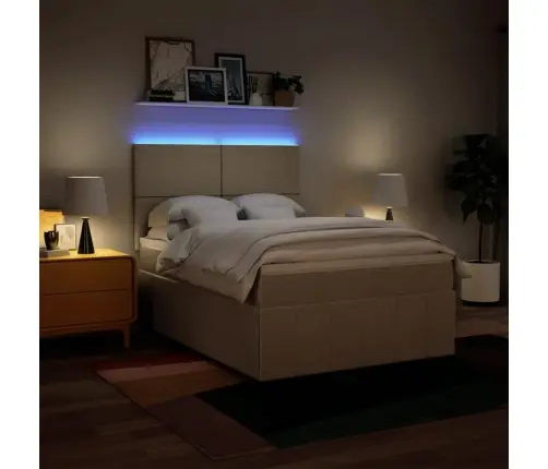 Kontinentaalvoodi Madratsiga, Kreemjas, 140X190 cm Kangas