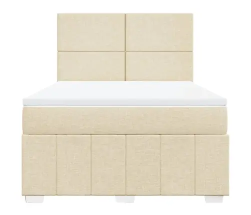 Kontinentaalvoodi Madratsiga, Kreemjas, 140X190 cm Kangas