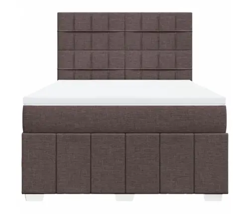 Kontinentaalvoodi Madratsiga, Tumepruun, 140X190 cm Kangas