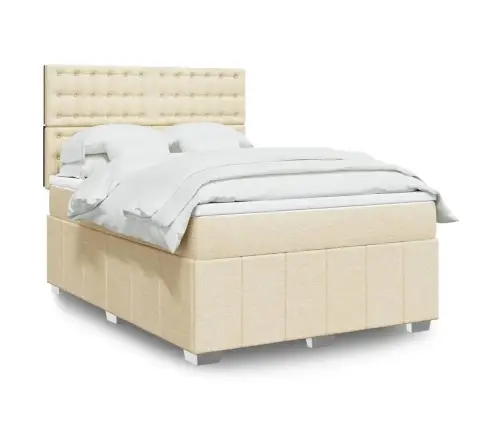 Kontinentaalvoodi Madratsiga, Kreemjas, 140X200 cm Kangas