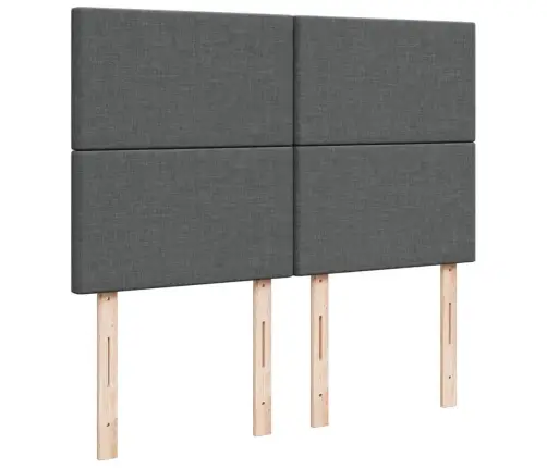 Lova Su Spyruoklėmis/Čiužiniu,Tamsiai Pilka, 160X200cm Audinys