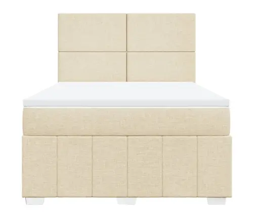 Kontinentaalvoodi Madratsiga, Kreemjas, 160X200 cm Kangas