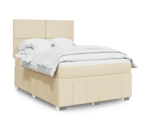 Kontinentaalvoodi Madratsiga, Kreemjas, 160X200 cm Kangas