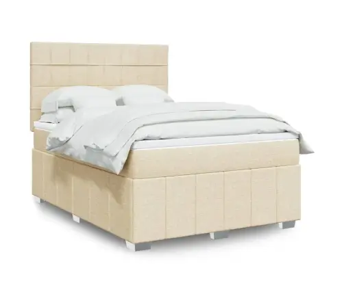 Kontinentaalvoodi Madratsiga, Kreemjas, 160X200 cm Kangas