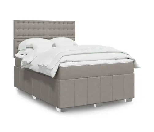 Kontinentaalvoodi Madratsiga, Pruunikashall, 160X200 cm Kangas