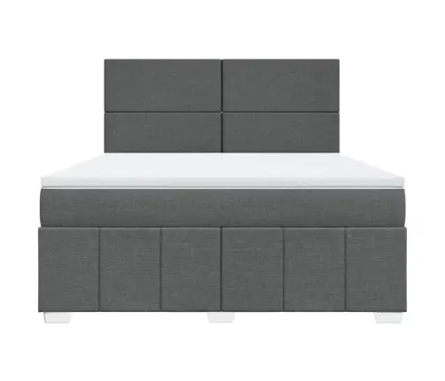 Kontinentaalvoodi Madratsiga, Tumehall, 180X200 cm Kangas