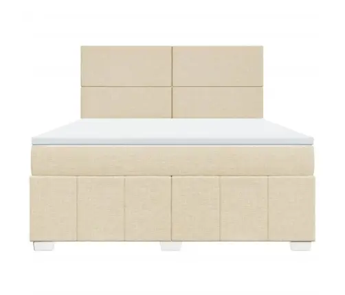 Kontinentaalvoodi Madratsiga, Kreemjas, 180X200 cm Kangas