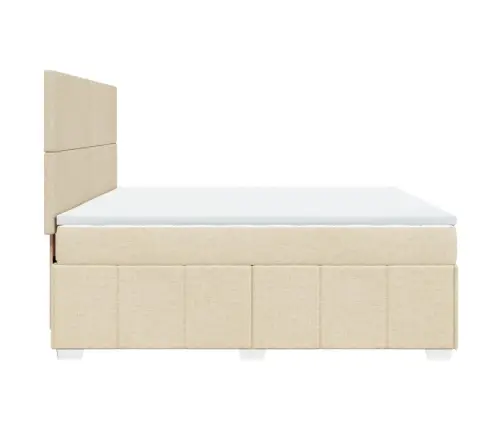 Kontinentaalvoodi Madratsiga, Kreemjas, 180X200 cm Kangas