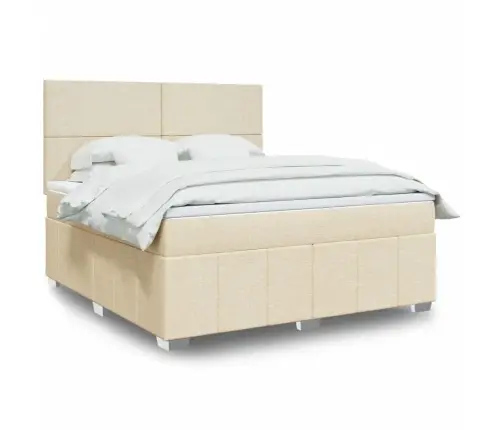 Kontinentaalvoodi Madratsiga, Kreemjas, 180X200 cm Kangas