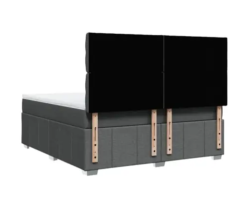 Kontinentaalvoodi Madratsiga, Tumehall, 180X200 cm Kangas