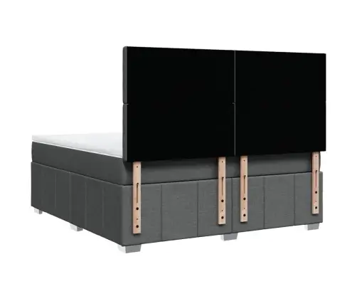 Kontinentaalvoodi Madratsiga, Tumehall, 180X200 cm Kangas