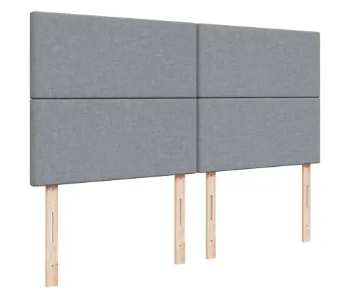 Kontinentaalvoodi Madratsiga, Helehall, 200X200 cm Kangas