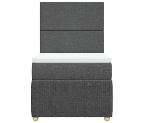 Kontinentaalvoodi Madratsiga, Tumehall, 80X200 cm Kangas