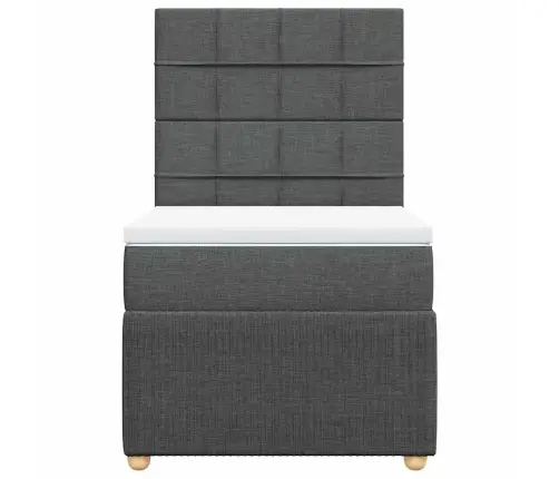 Kontinentaalvoodi Madratsiga, Tumehall, 80X200 cm Kangas