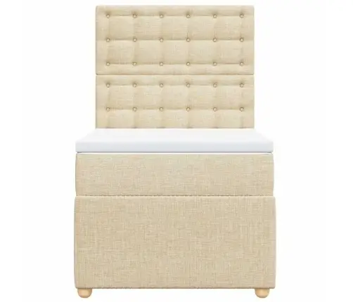 Kontinentaalvoodi Madratsiga, Kreemjas, 80X200 cm Kangas