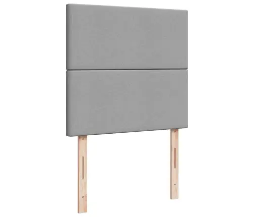 Lova Su Spyruoklėmis Ir Čiužiniu, Pilka, 90X200 cm Audinys