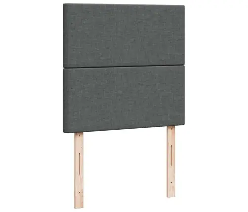 Lova Su Spyruoklėmis Ir Čiužiniu, Tamsiai Pilka, 90X200 Cm