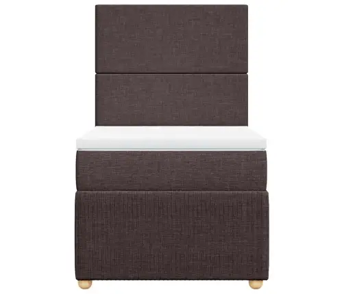 Kontinentaalvoodi Madratsiga, Tumepruun, 90X200 cm Kangas