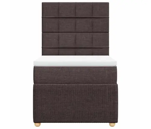 Kontinentaalvoodi Madratsiga, Tumepruun, 90X200 cm Kangas