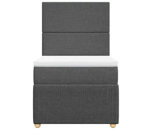 Kontinentaalvoodi Madratsiga, Tumehall, 100X200 cm Kangas