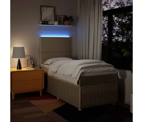 Kontinentaalvoodi Madratsiga, Kreemjas, 100X200 cm Kangas