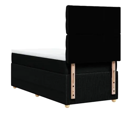 Kontinentaalvoodi Madratsiga, Must, 100X200 cm Kangas