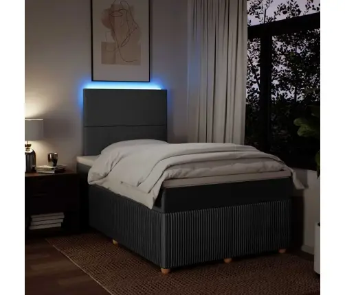 Kontinentaalvoodi Madratsiga, Tumehall, 120 X 190 cm Kangas