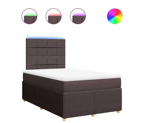 Kontinentaalvoodi Madratsiga, Tumepruun, 120 X 190 cm Kangas