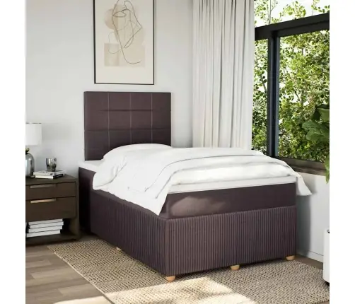 Kontinentaalvoodi Madratsiga, Tumepruun, 120 X 190 cm Kangas