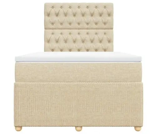 Kontinentaalvoodi Madratsiga, Kreemjas, 120X200 cm Kangas