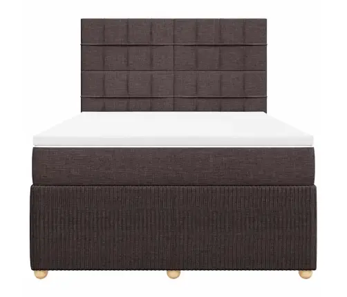 Kontinentaalvoodi Madratsiga, Tumepruun, 140X190 cm Kangas