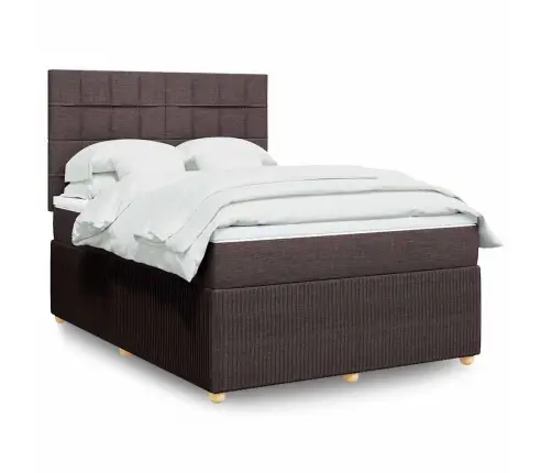 Kontinentaalvoodi Madratsiga, Tumepruun, 140X190 cm Kangas