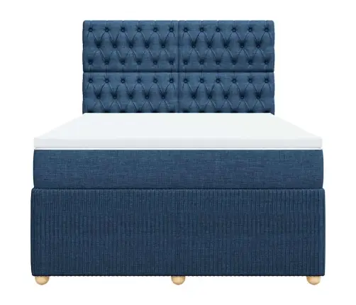 Kontinentaalvoodi Madratsiga, Sinine, 140X190 cm Kangas