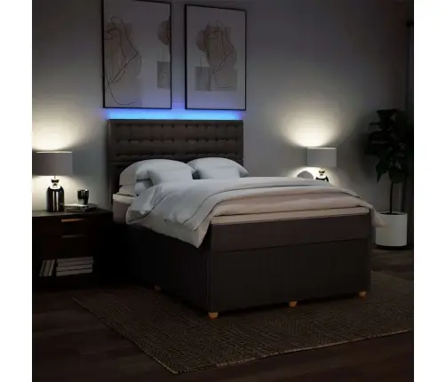 Kontinentaalvoodi Madratsiga, Tumepruun, 140X190 cm Kangas