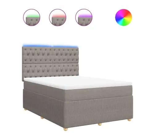 Kontinentaalvoodi Madratsiga, Pruunikashall, 140X200 cm Kangas