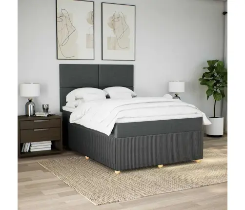 Kontinentaalvoodi Madratsiga, Tumehall, 160X200 cm Kangas