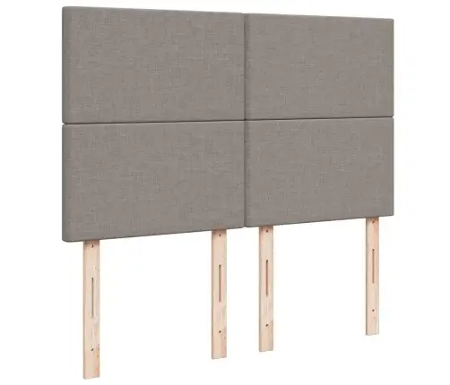 Lova Su Spyruoklėmis Ir Čiužiniu, Taupe, 160X200 cm Audinys